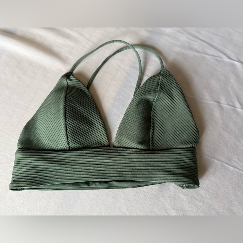 H&M Olive Bikini Top